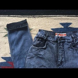 Vintage 80s high waisted acid wash jeans